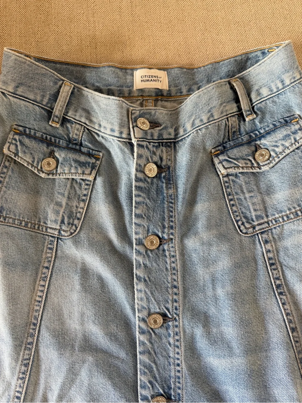 Citizens of Humanity Devin Patch Pocket Maxi Skirt Size 27 $328